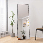Yelenaro Wandspiegel & Standspiegel mit Schwarzem Metallrahmen – Modernes Design