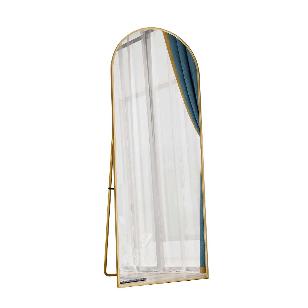 Yelenaro Bogen-Ganzkörperspiegel 162×53cm Gold/Schwarz