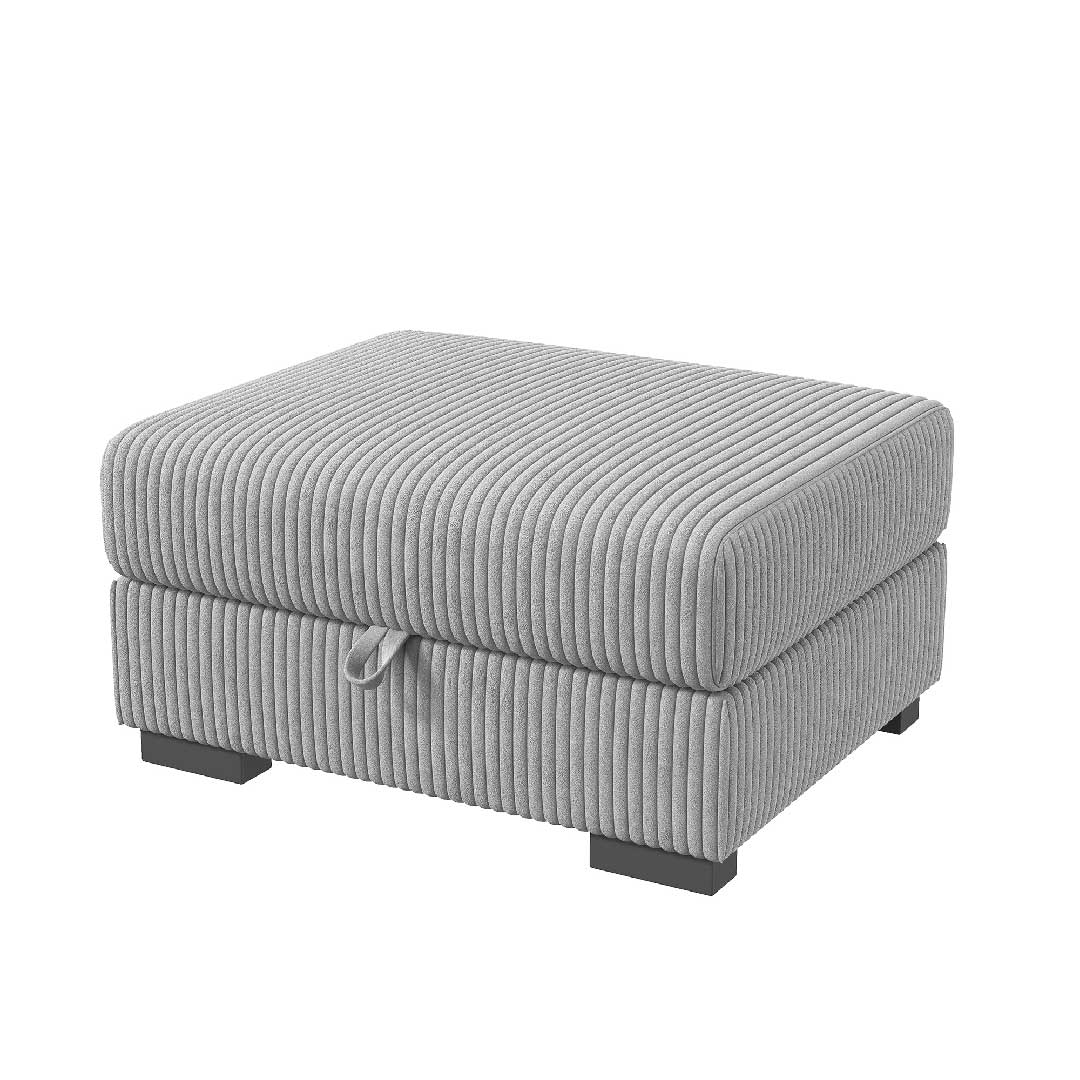 Ottomanen-Modul mit Stauraum, gepolstert und passend zum modularen Sofa