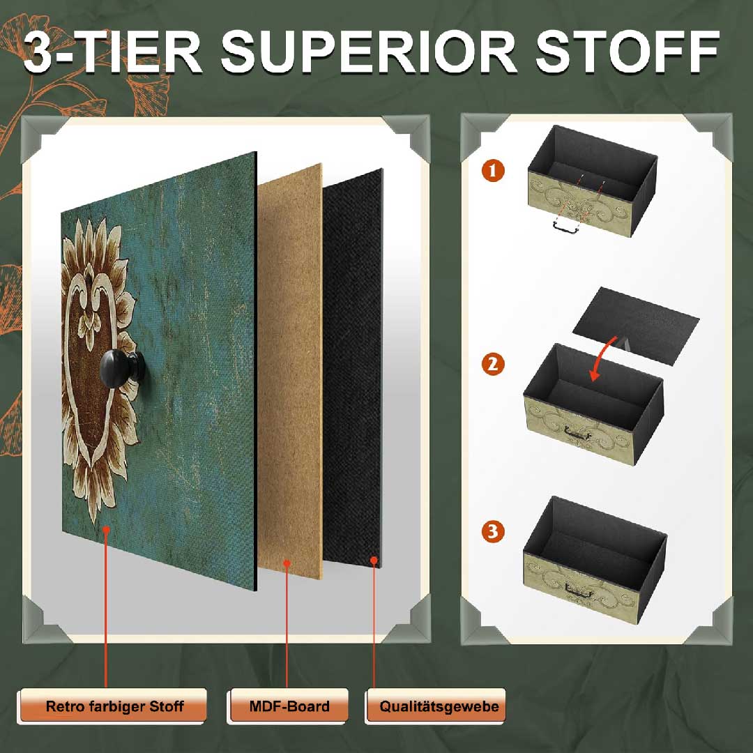 Yelenaro Luminarix Highboard 9 Schubladen, Boho Vintage