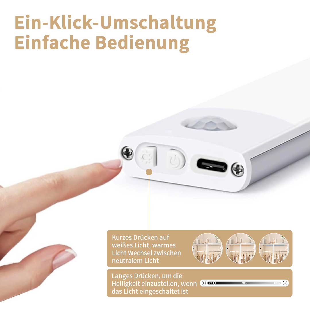 Yelenaro Kleiderschrank mit LED & Glastüren – Weißer Schrank mit 2 Schubladen