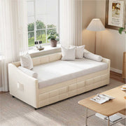 Yelenaro bäddsoffa utdragbar med ribbotten – 2-i-1 bäddsoffa 90×200