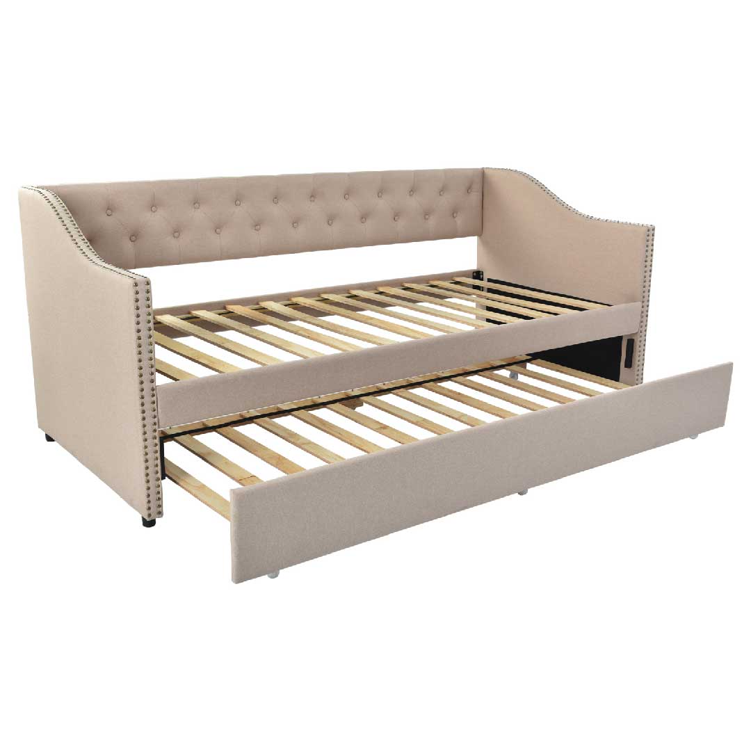Yelenaro Schlafsofa 90x200cm Ausziehbares Polsterbett