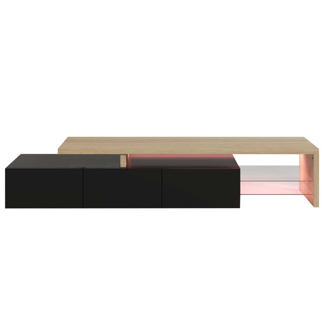 Yelenaro TV-Schrank 200 cm mit LED & Holzoptik